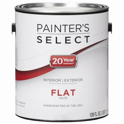 Premium 1-gallon Flat Acrylic Latex Paint For Interior & Exterior