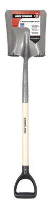 Heavy-duty Square Point Scooping Shovel With Ergonomic D-grip Handle