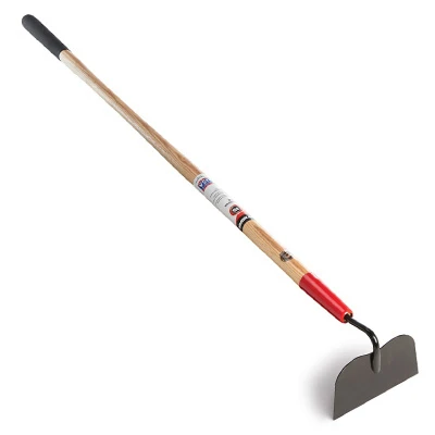 Ergonomic Garden Hoe With Sturdy Wood Handle And Cushioned Grip