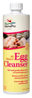 Natural Enzyme Egg Cleaner – 16 Oz Bottle For Safe Egg Sanitizing