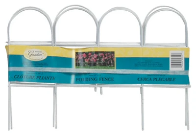 White Arch-top Garden Fence Panel 10" High X 10' Long