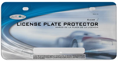 Transparent License Plate Shield For Vehicle Protection