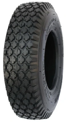 4.10x3.50x4 Inch Stud Style Diamond Tread Lawn Tractor Tire
