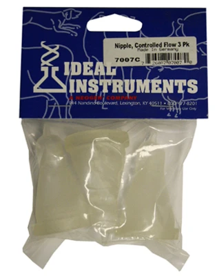 Controlled-flow Lamb Nipples 3-pack For Efficient Feeding