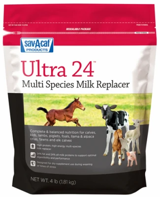 Ultra 24 Multi-species Milk Replacer – 4 Lb Nutrient-rich Powder