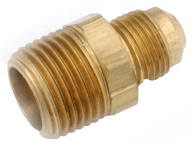 Lead-free Brass Flare Connector 1/4" X 1/8" Mip Thread