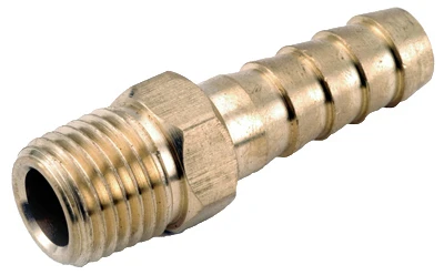 Lead-free Brass Barb Insert 1/4" Hose Id X 1/8" Male Thread