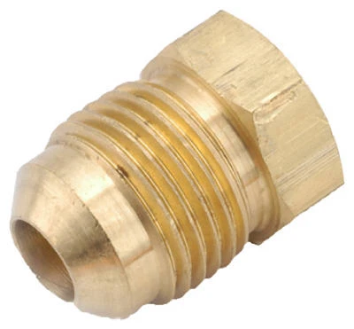 Lead-free 1/4" Brass Flare Plug – Corrosion Resistant & Durable