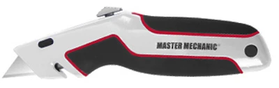 Retractable Utility Knife With Safety Lock & Blade Storage