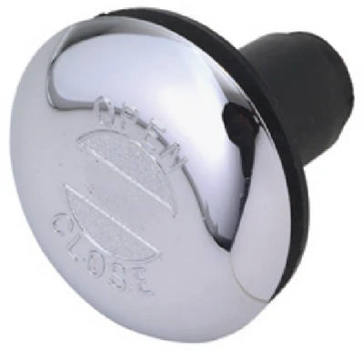 Rubber & Chrome Drain Stopper For Standard Bathtubs