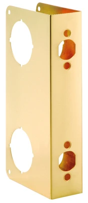 Polished Brass Door Reinforcement Plate For Superior Security