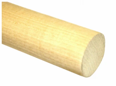 Premium 1-3/8" Poplar Hardwood Closet Dowel Rod - 72" Length