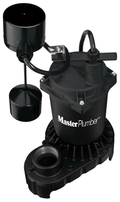 Durable Cast Iron Sump Pump With 1/3 Hp Motor And 4,200 Gph Capacity