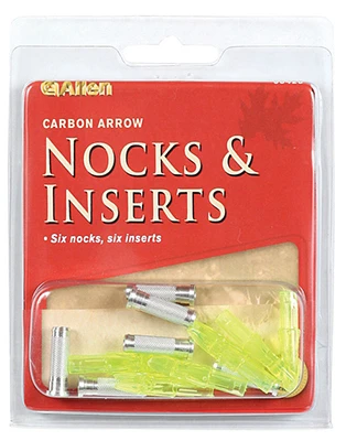 Carbon Arrow Nock & Aluminum Insert Kit