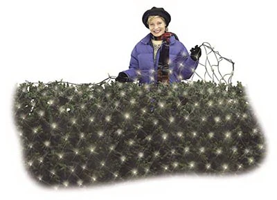 Cool White Led Christmas Micro Light Net 4x6 Ft