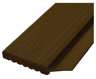 Brown Pvc Garage Door Weather Seal Strip - 2" X 7'