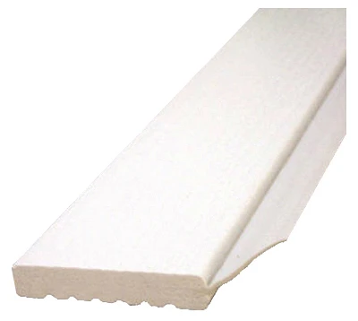 Durable White Pvc Garage Door Weather Seal Strip 2" X 9 Ft