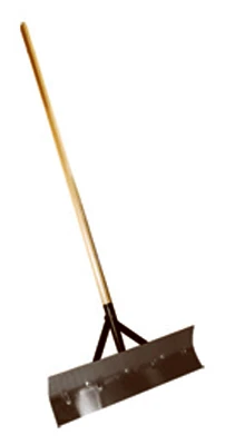 Durable 24" Barn Scraper With 60" Ash Wood Handle For Outdoor Cleaning