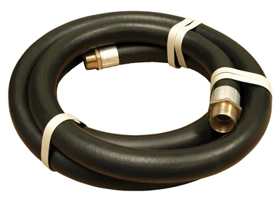 1-inch X 10-foot Farm Fuel Transfer Hose Assembly With Static Wire, Male X Male
