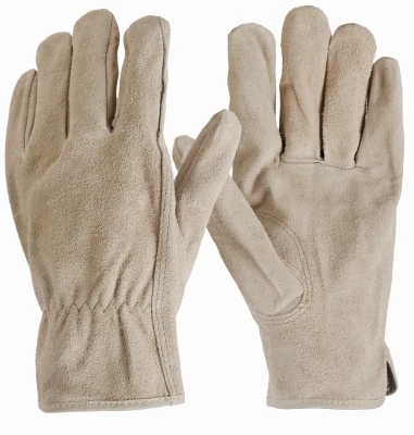 Men's Medium Suede Leather Work Gloves For Heavy-duty Protection