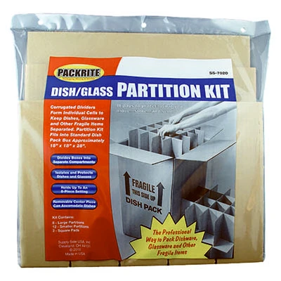 Dish/glass Partition Kit With 8 Large & 12 Small Partitions, Model Ss-7020m