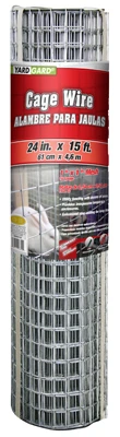 16 Gauge Galvanized Welded Wire Mesh - 24" H X 15' L, 1"x1" Grid