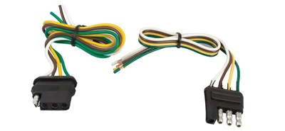 4-way Flat Trailer Wiring Kit With Mounting Hardware