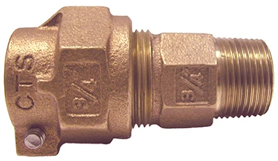 1 Inch Lead-free Copper Water Service Coupling With Mip Thread