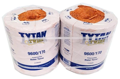 Orange Polypropylene Baler Twine – 2 Spools, 4,800 Ft Each