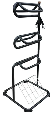 Three-tier Metal Saddle Rack For Organized Tack Storage