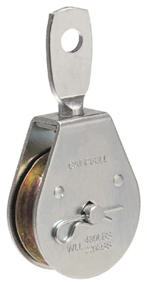 Heavy Duty 1.5-inch Swivel Eye Pulley - Durable Steel & Smooth Operation