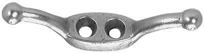 6" Nickel-plated Rope Cleat For Secure Outdoor Tethering