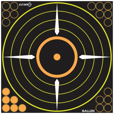 Ez See 12" Adhesive Bullseye Targets – 5 Pack