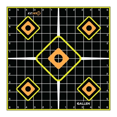 Ez See 12" Black Adhesive Grid Targets - 5 Pack