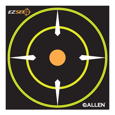Ez See 6-inch Black Adhesive Bullseye Targets - 12 Pack
