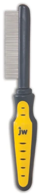 Ergonomic Gray & Yellow Flea Comb For All Pet Coats