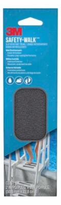 Safety-walk Gray Anti-slip Treads, 2x9 Inches, Pack Of 6