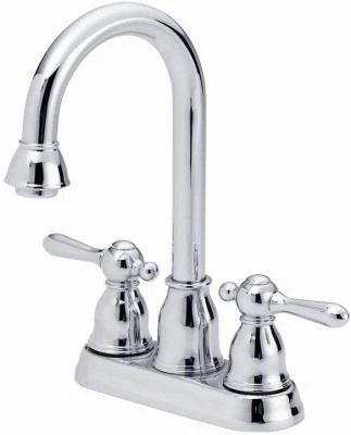 Brushed Nickel Two-handle Metal Bar Faucet