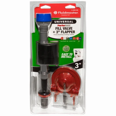 Performax 3-inch Adjustable Toilet Fill Valve & Flapper Kit