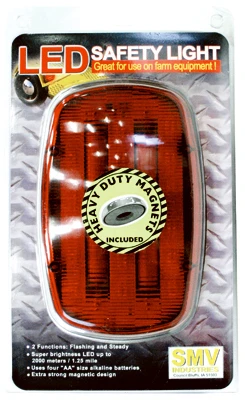 Led Safety Light, 2-function With Magnetic Design And 1.25 Mile Visibility