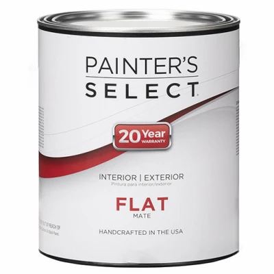 Acrylic Latex Paint, Interior/exterior, Neutral Base Flat, 1 Quart