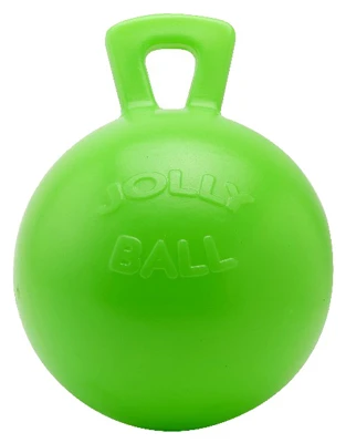 Durable 10" Green Apple Scented Horse Jolly Ball For Play & Exercise