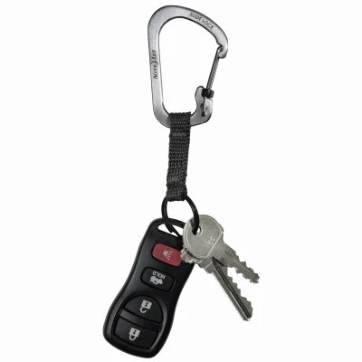 Slidelock Stainless Steel Carabiner With Secure Key Ring