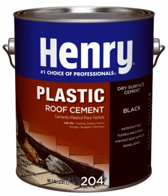 Weatherproof Plastic Roof Cement - 1 Gallon Durable Sealant