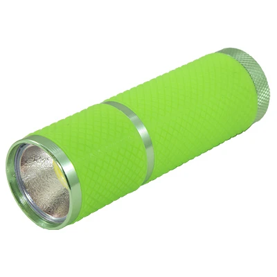 Cob Led Flashlight With Rubber Grip & Batteries – Assorted Glow Colors