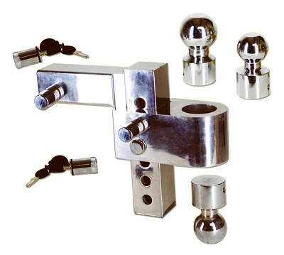 Adjustable Ball Mount For 2-inch Trailer Hitches