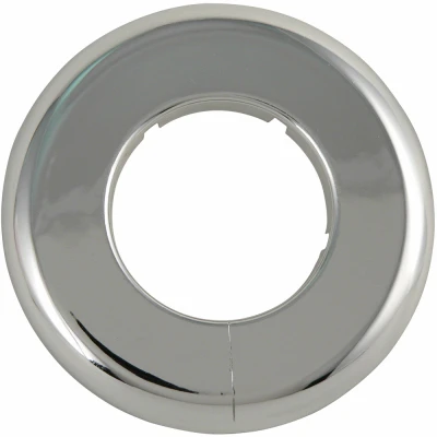 Chrome-plated 1.5" Iron Pipe Floor & Ceiling Mount Flange