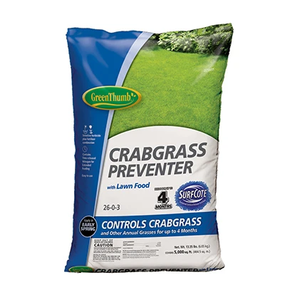 Crabgrass Preventer & Lawn Fertilizer 26-0-3 – Covers 5,000 Sq Ft
