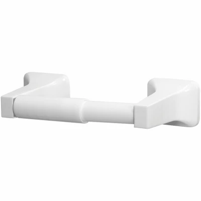 Sleek White Toilet Paper Holder With Durable Build