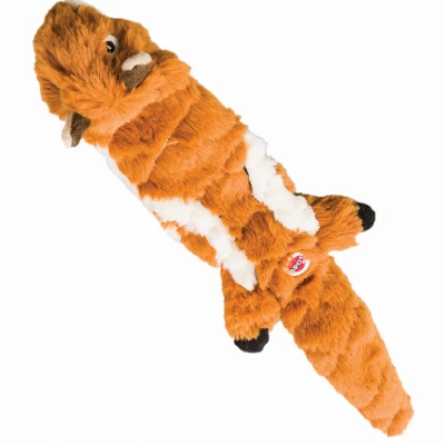 Skinneeez Extreme Quilted Chipmunk Stuffing-free Dog Toy, 14-inches, Model 54218